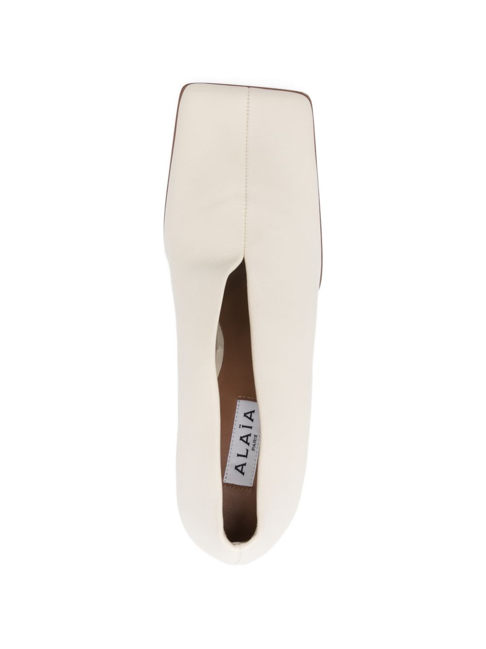 ALAÏA Leather Pumps — Beige