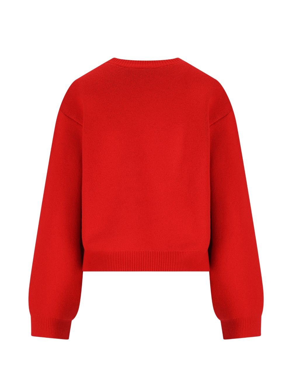 Celine Triomphe Cashmere Sweater — Red