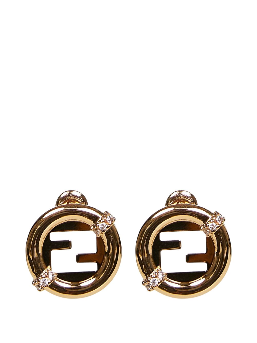 Fendi Ever Round Earrings