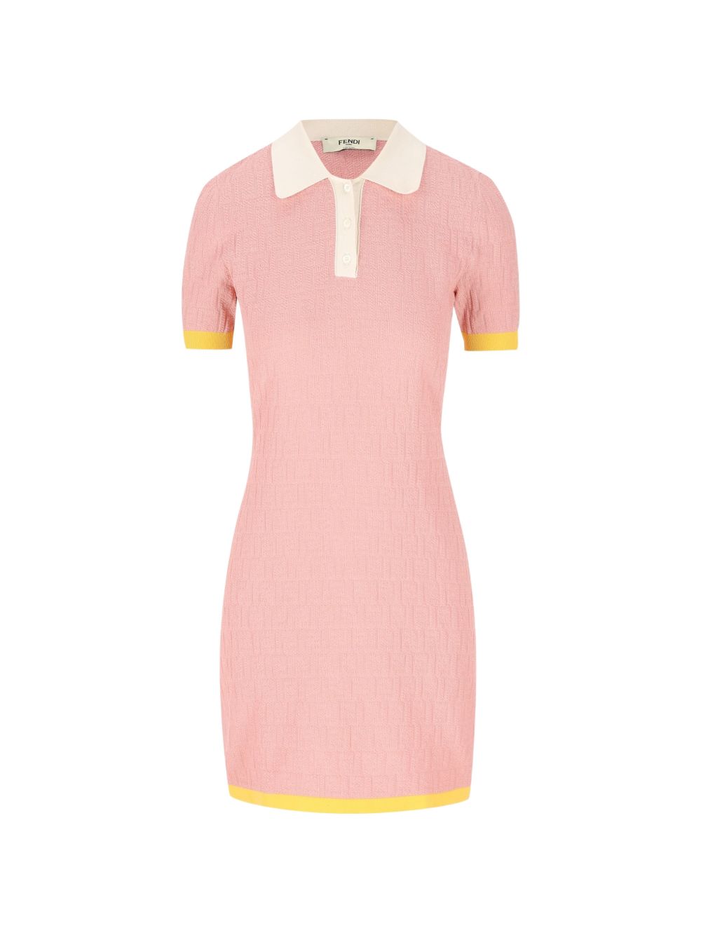 Fendi Cotton and Silk Blend Short Dress