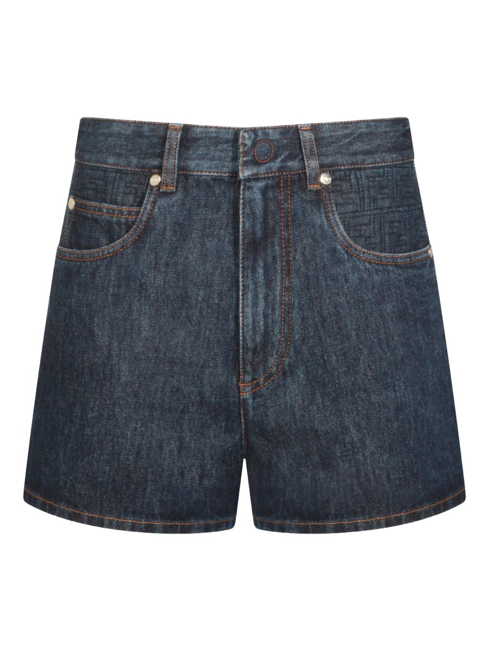 Fendi Denim Cotton Shorts