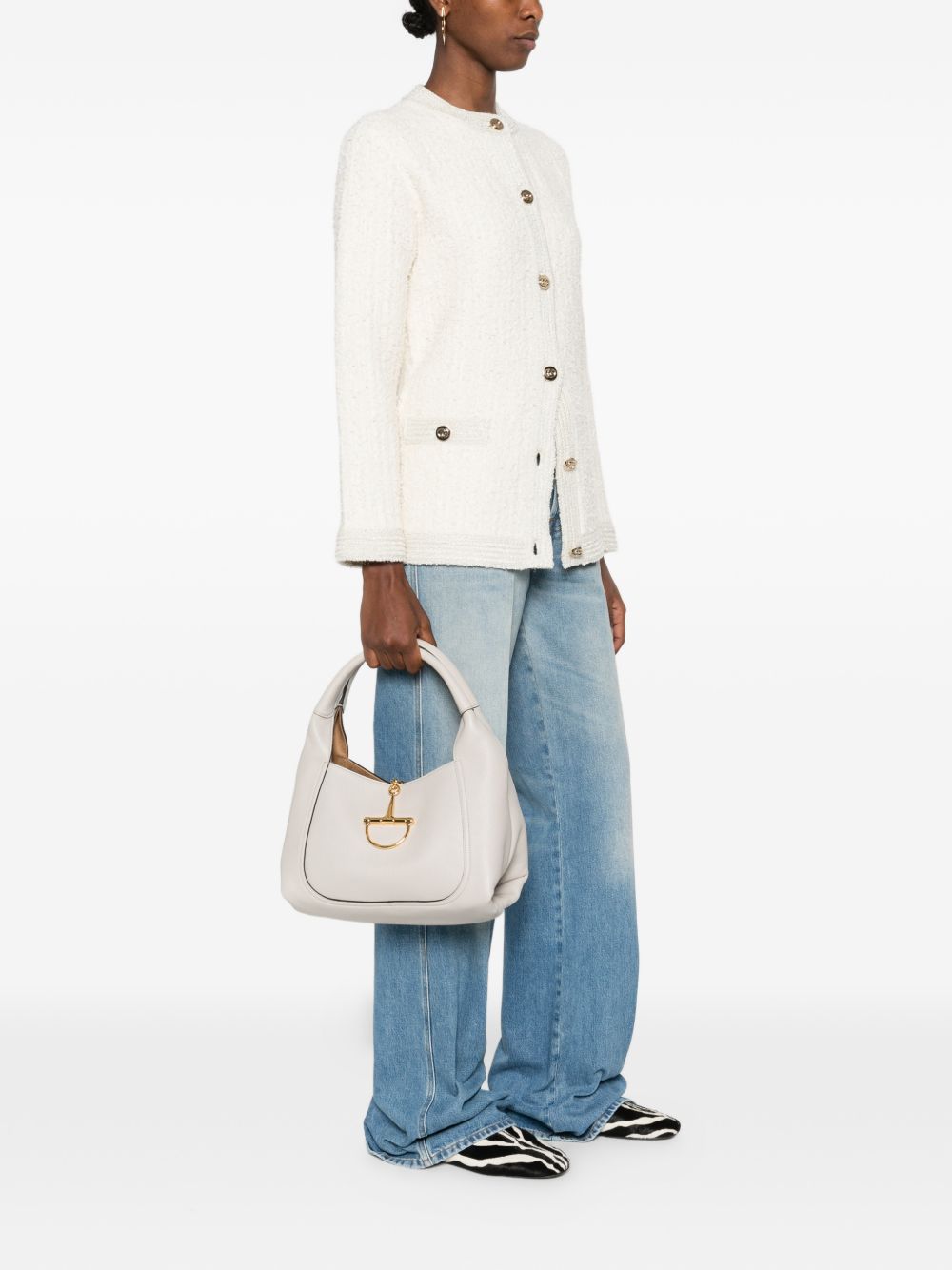 Gucci Softbit Leather Shoulder Bag