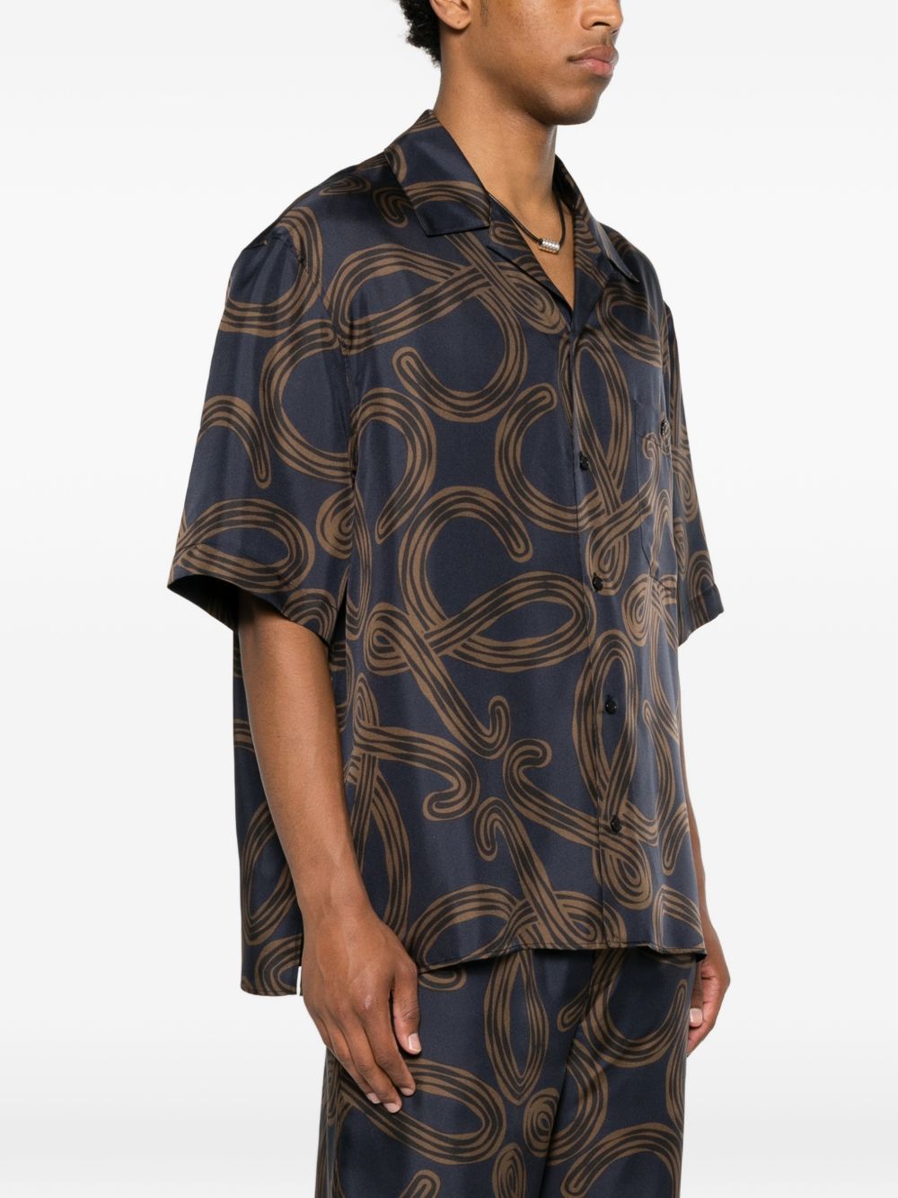 Loewe Paula's Ibiza Printed Silk Shirt