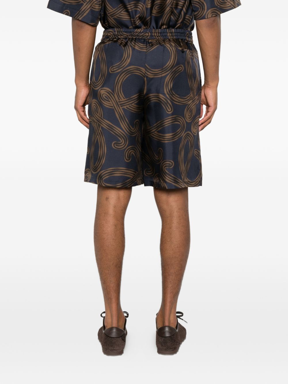 Loewe Paula's Ibiza Printed Silk Shorts