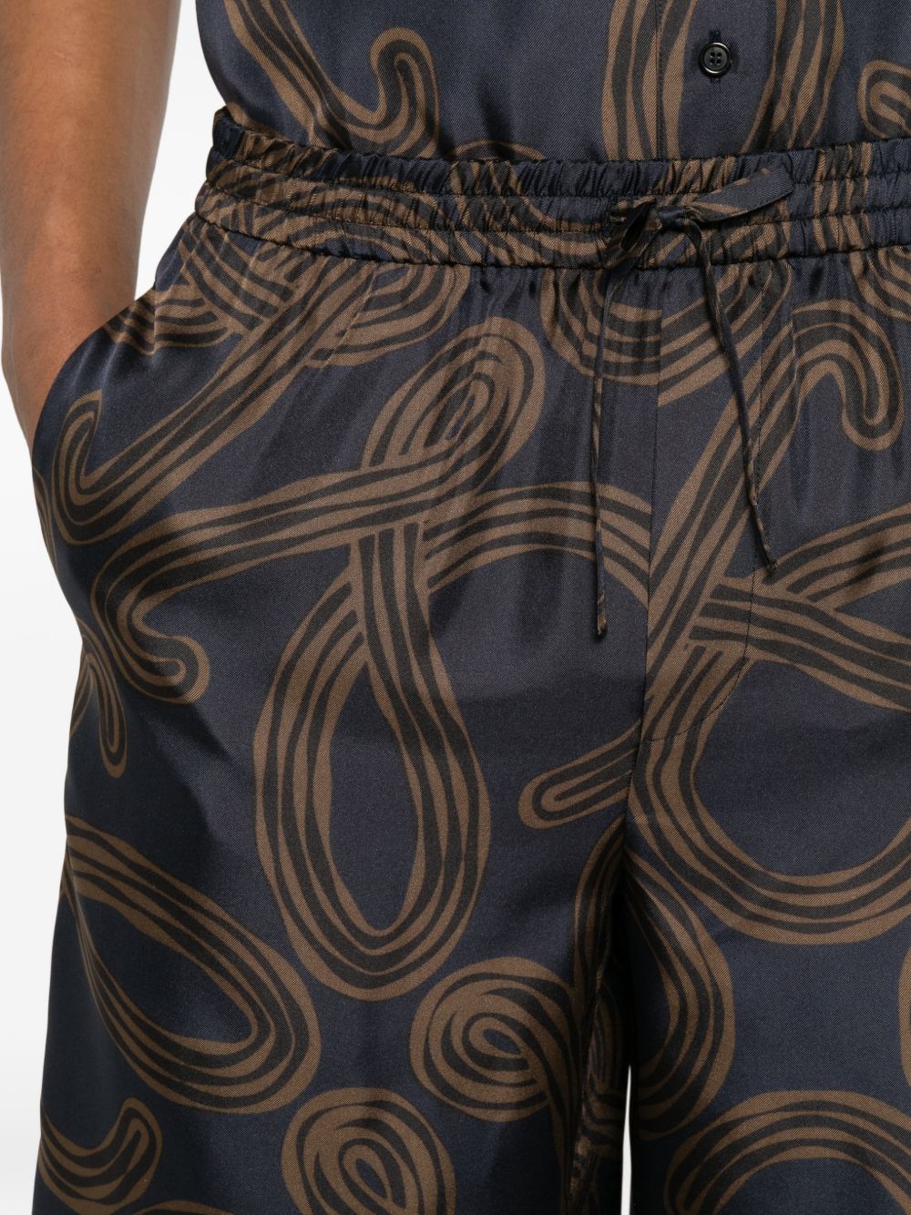 Loewe Paula's Ibiza Printed Silk Shorts