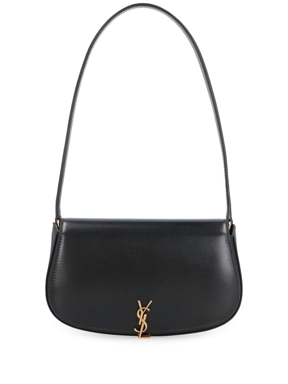 SAINT LAURENT Demi Lune Leather Shoulder Bag