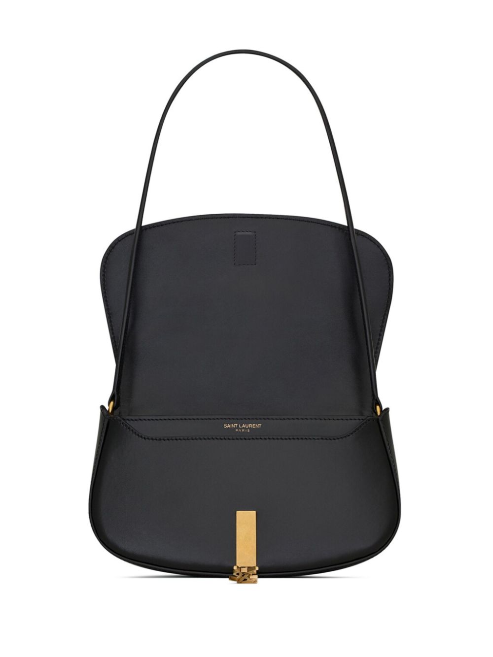 SAINT LAURENT Demi Lune Leather Shoulder Bag