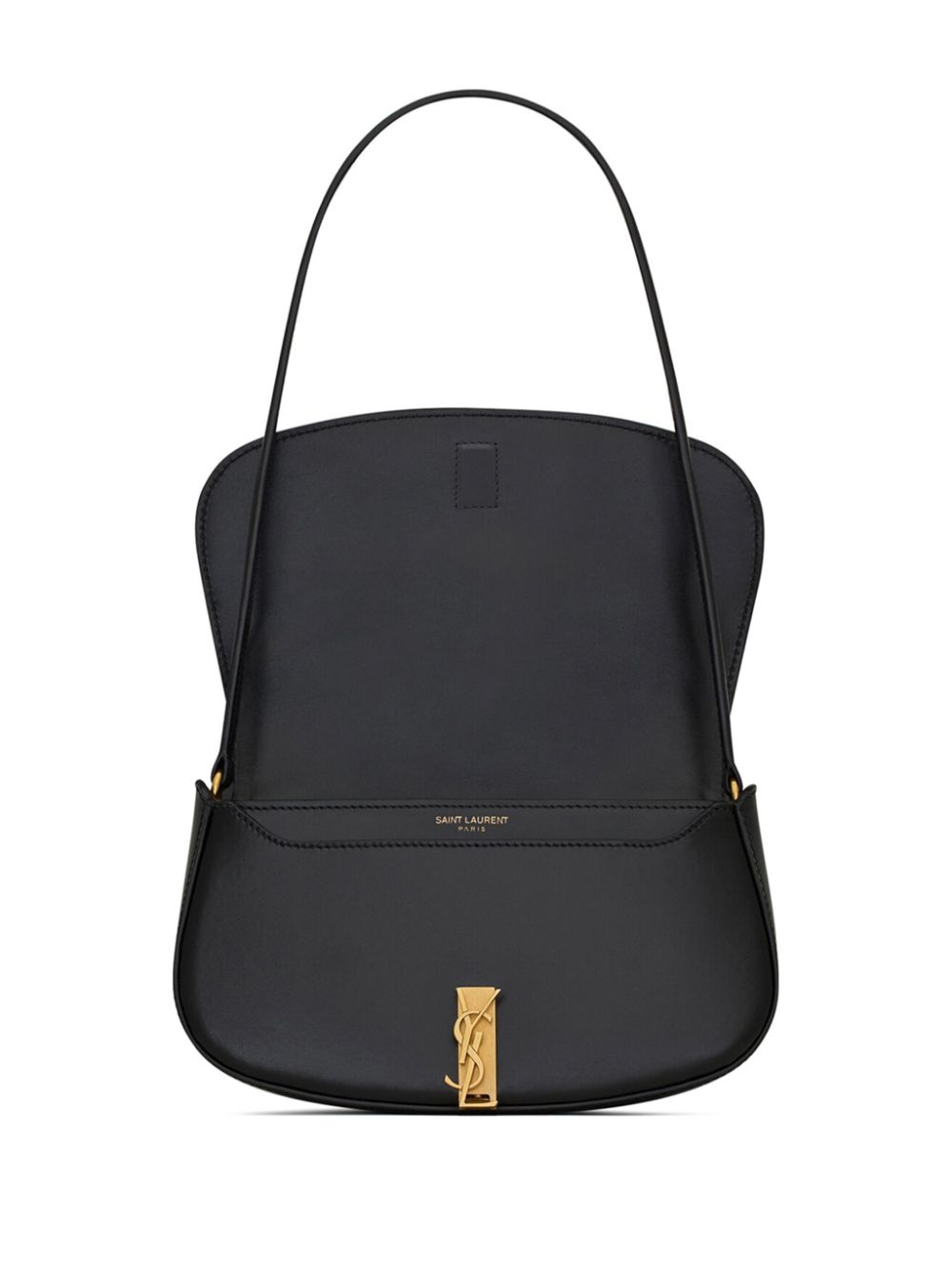 SAINT LAURENT Demi Lune Leather Shoulder Bag