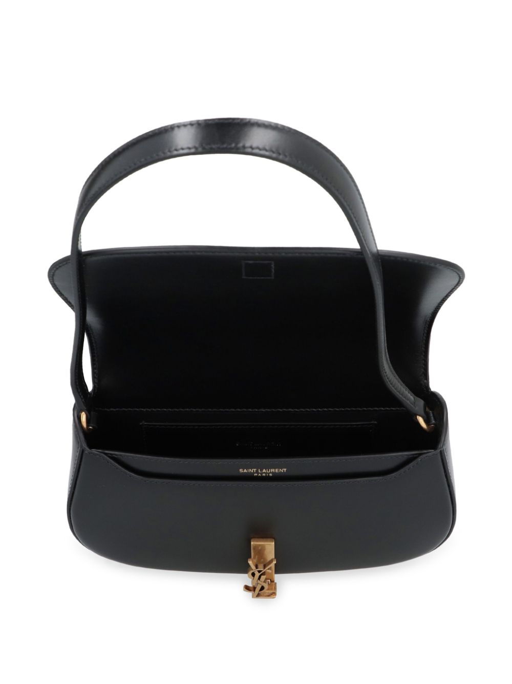 SAINT LAURENT Demi Lune Leather Shoulder Bag