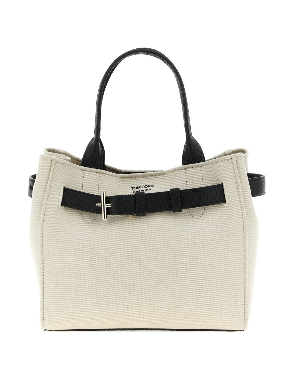 Tom Ford Audrey Small Canvas Tote Bag — Beige