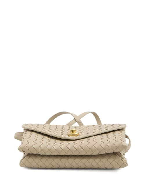 KNOT LOCK LEATHER CLUTCH