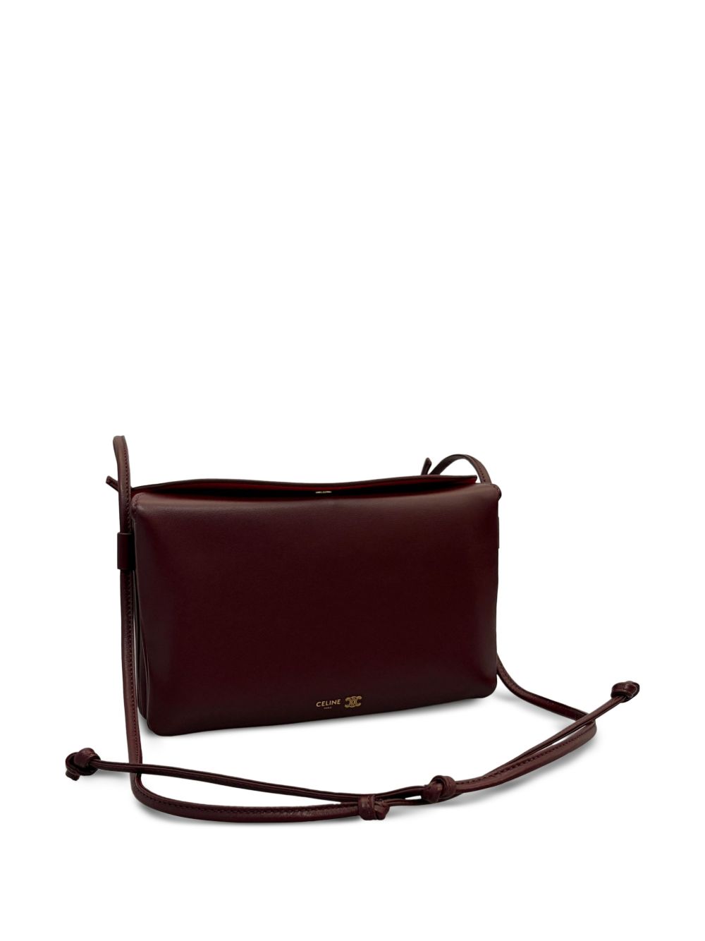 CELINE TRIO FLAP LEATHER MINI BAG