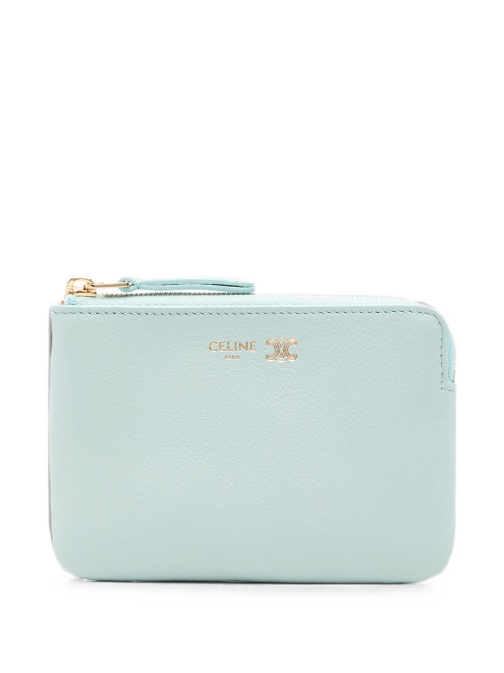 Celine Triomphe Leather Coin Case