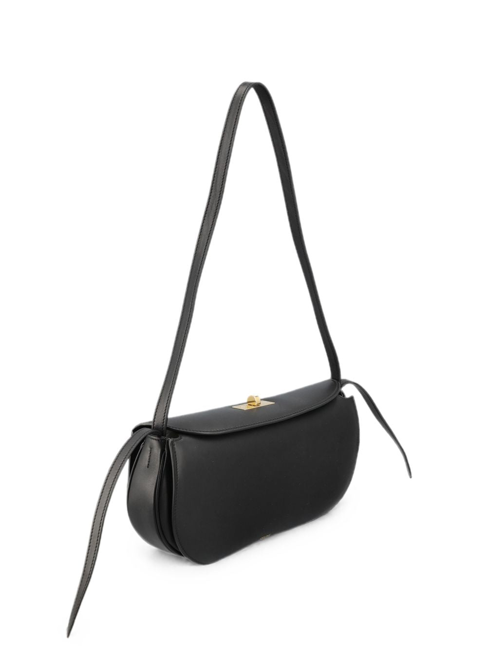 CELINE TURNLOCK LEATHER SHOULDER BAG