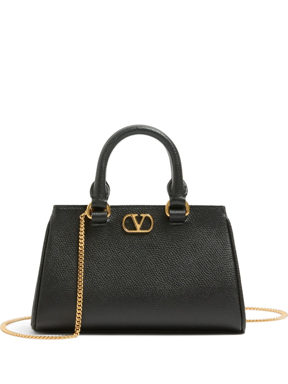 VALENTINO GARAVANI VLOGO SIGNATURE LEATHER MINI BAG II (BLACK)