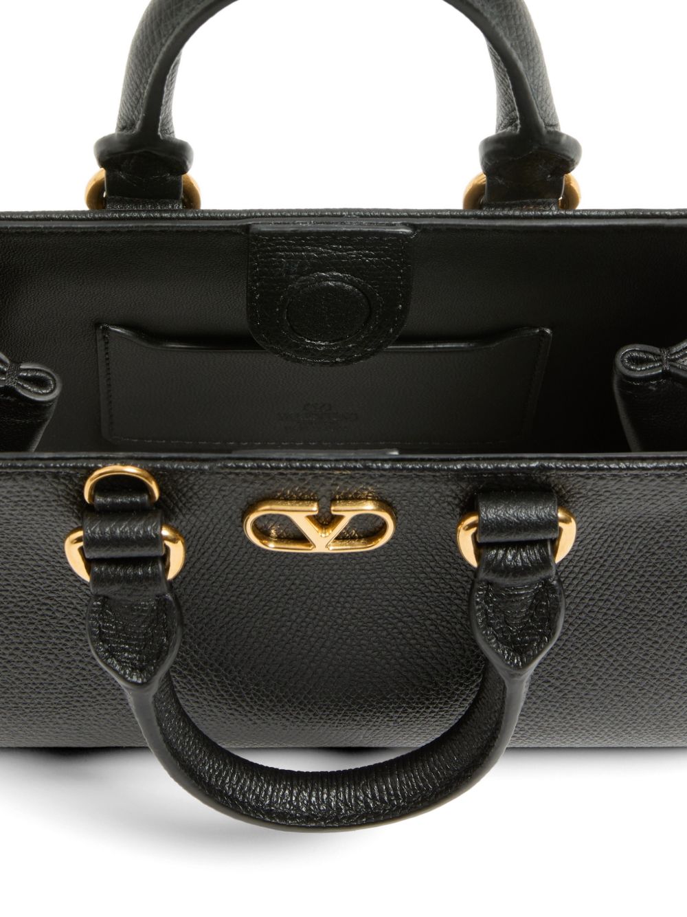 VALENTINO GARAVANI VLOGO SIGNATURE LEATHER MINI BAG II (BLACK)