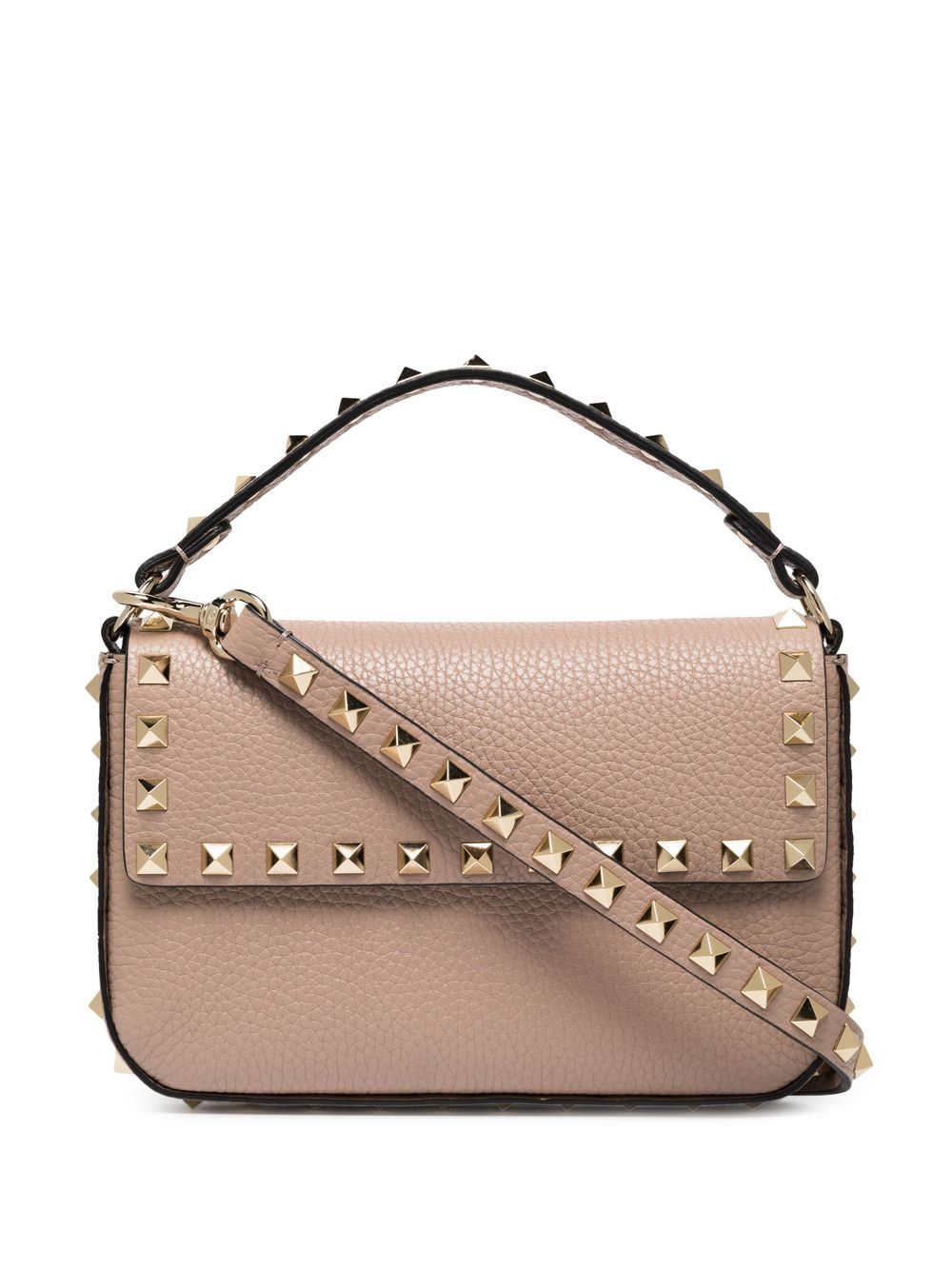 VALENTINO GARAVANI ROCKSTUD LEATHER MINI BAG (BEIGE)