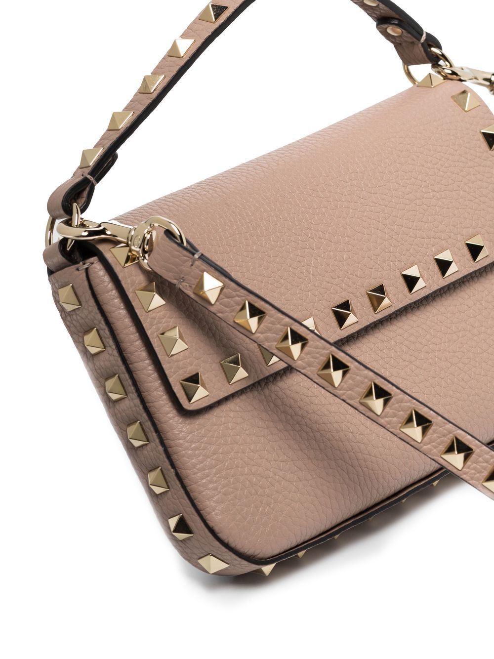 VALENTINO GARAVANI ROCKSTUD LEATHER MINI BAG (BEIGE)
