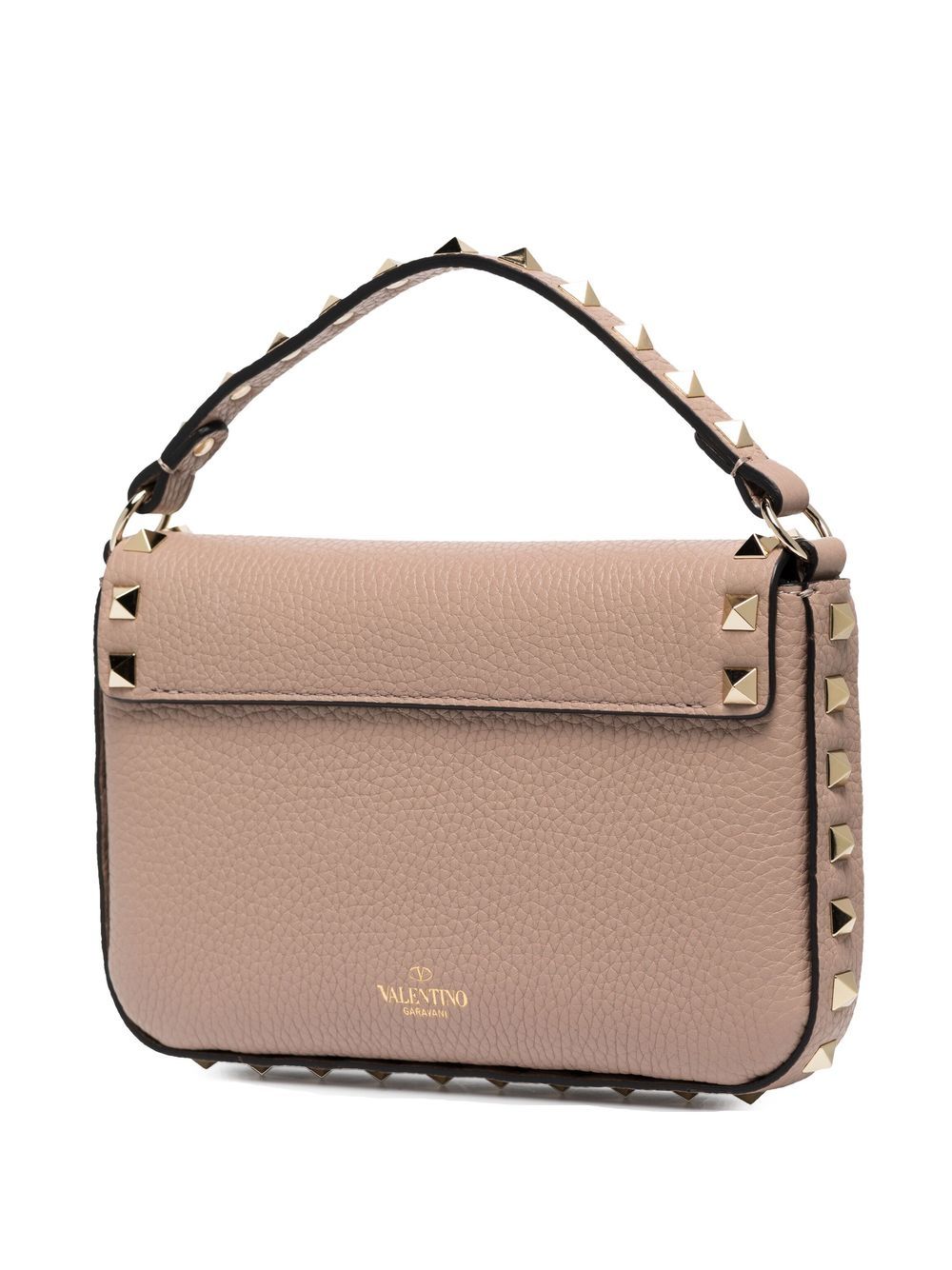 VALENTINO GARAVANI ROCKSTUD LEATHER MINI BAG (BEIGE)