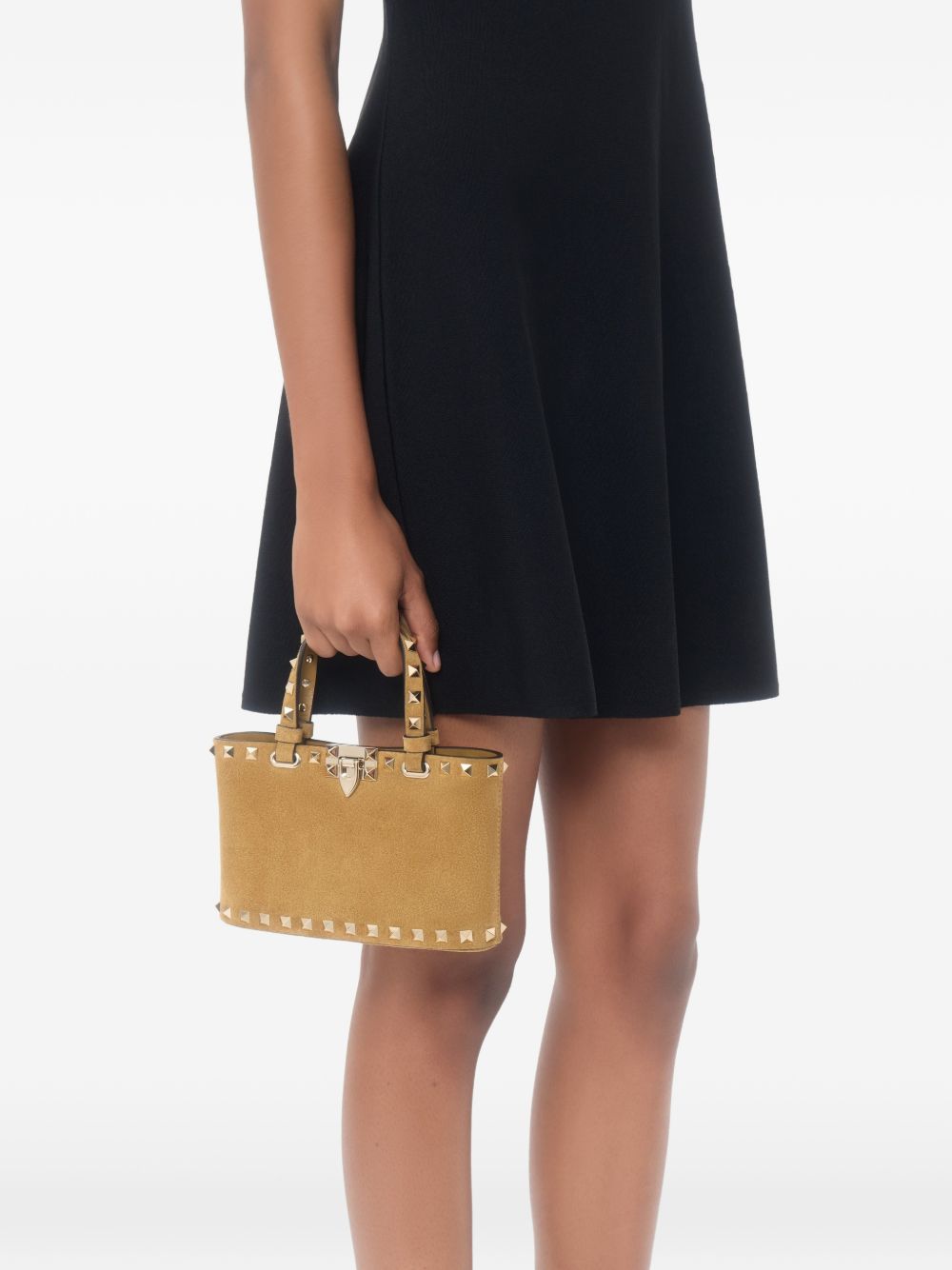 VALENTINO GARAVANI ROCKSTUD MINI SUEDE BAG
